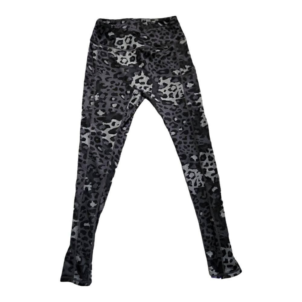 ANIMAL Print Ladies Black & Gray Leggings - Size Medium